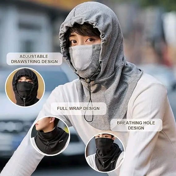 Original China Windproof Full Face Mask (Black, Gray, Khaki)